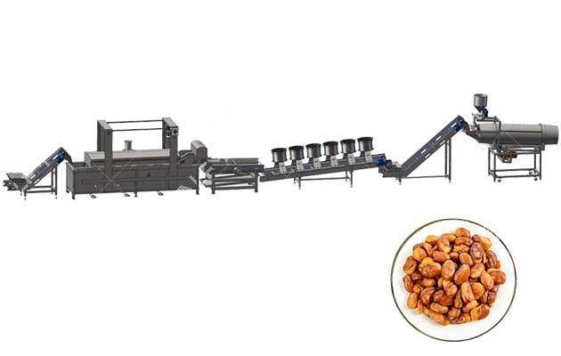 fava bean frying machine