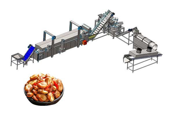 broad bean frying line