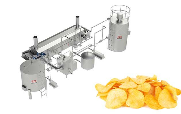 industrial chips frying machine